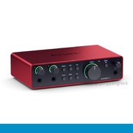 Order Free Cable Set/Recording Software Focusrite Scarlett 2i2 4 Fourth Generation Recording Interfa
