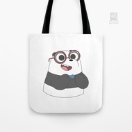 Sling Bag | Canvas Tote Bag We Bare Bears Panda Nerd