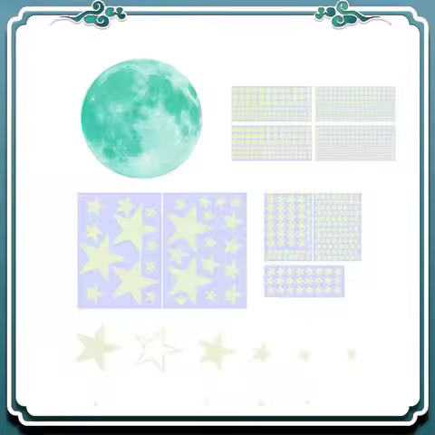1049 Piece Starry Stickers As Shown PVC For Ceiling Decor,Glow In The Dark Stickers Of Ceiling Stars