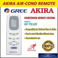 Y502K For Akira/ Gree/  Pensonic Y512F2 Y512F Y512 KTGl002 Conditioner Remote Control A/C