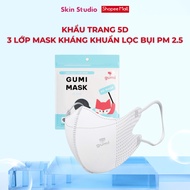 [GIFT] 5D Gumi 3-layer antibacterial mask PM 2.5 dust filter (1 BAG of 10 PCS)