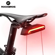 【มาถึงใน 3 วัน】ROCKBROS ไฟเลี้ยวจักรยานกันน้ำสมาร์ทเบรคไฟท้าย USB ชาร์จ led จักรยานไฟหลังพร้อมรีโมทคอนโทรลอุปกรณ์เสริมสำหรับจักรยาน