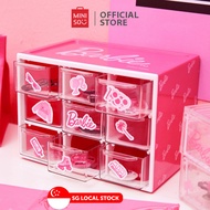 MINISO Barbie Collection 9 Drawer Storage Cabinet