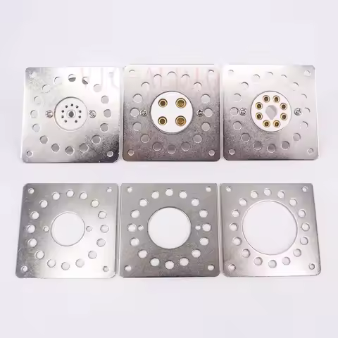 1PC Vacuum Tube Shock Proof Iron Plate Tube Socket Mounting Plate 6CA7 6550 6SN7 2A3 300B KT88 EL34 