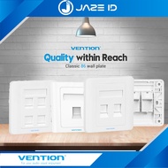 Vention Keystone Jack Wall Plate RJ45 UTP Wall
