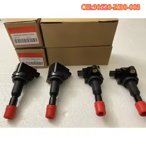 High quality New For 30520-RB0-003 CM11-116 30520RB0S01 4PCS Ignition Coil For Honda FIT 1.5L JAZZ I