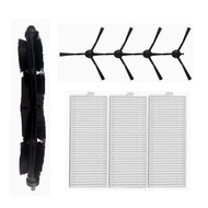 Roller Brush Side Brush HEPA Filter Compatible for Philips XU6500/82 Robot Vacuum Cleaner Parts Acce