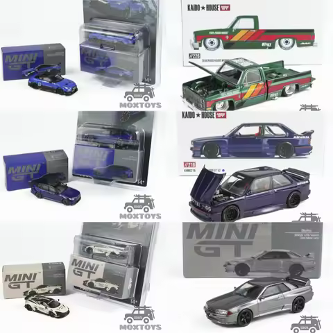 Kaido House / MINI GT 1:64 35GT-RR Ver.2 Blue 720S LBWorks The Boring Concept M5 Touring Skyline M3 