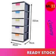 CENTURY (5 Tier) Plastic Drawer / Plastic Cabinet / Storage Cabinet B3150