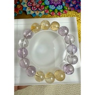 Bolivia Amethyst+Citrine bracelet💜💛