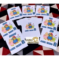 DIDI AND FRIENDS BIRTHDAY TSHIRT CUSTOM MADE DESIGN 05 TSHIRT DIDI BAJU DIDI BAJU BIRTHDAY TSHIRT SE