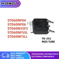 5PCS STD60N55F3 STD60NF55L STD60NF04 STD60NF06 STD60NF3LL TO-252 MOS tube