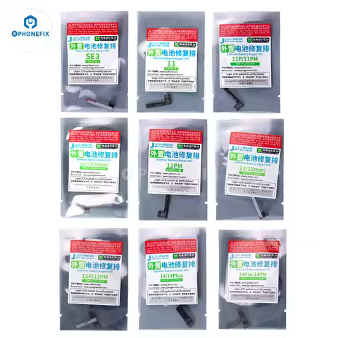 JCID JC Original Battery Repair Flex For iPhone 11 12 13 14 15 16PM Remove Warning Battery External 