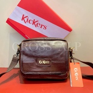 Kickers Leather Sling Bag Leather Attach With Belt (2 in 1) 78427 78428 78429 78430