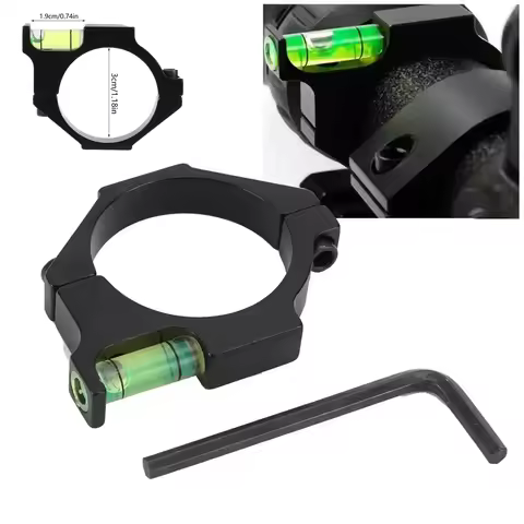 1pc 25.4mm/30mm Bubble level Gauge Ring Mount Holder Scope Airgun Ring Bubble Spirit Level Balance A