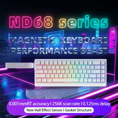 IROK ND63 MAX/ULTRA/ND68 Pro 0.001mm Rapid Trigg 8000HZ SOCD/RS Mechanical Keyboard with magnetic sw