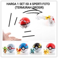 R&m Toys Pokeball Children's Toys 1 set contains 4 pokemon / Pikachu Children's Toys