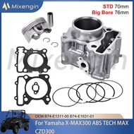 STD 70mm Big Bore 76mm Engine cylinder piston gasket kit for 2017-2023 Yamaha X-MAX300 XMAX 300 ABS 