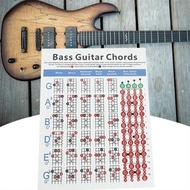 1pc Guitar Chord Finger Graph 200g Copper Paper Four-string Electric Bass Bass Chord Spectrum