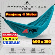 Hammock single murah. ukuran 4 meter jumbo. kuat. tebal. cod. makassar. ayunan gunung. hammock gunun