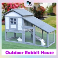 Outdoor Solid Wood Large Rabbit Cage Cat Dog Bird Pets House Chicken Coop Rainproof Sangkar Arnab Besar Reban Ayam 大兔笼兔窝