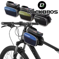 ROCKBROS Waterproof Bags Bicycle Cycling Bike Accessories Frame Tube Phone Bag