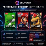 Nintendo Switch eShop Prepaid Card Hong Kong Region Digital Game Code Top Up 100 300 500⁠ HKD