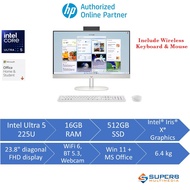 HP 24 inch 24-cr2002d replacement for 24-cr1004d All-in-One Desktop PC (Intel Ultra5/16GB/512GB SSD/