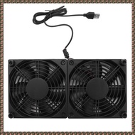 ( W V)120Mm 5V USB Powered PC Router Dual Fans
