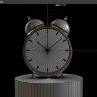 C4D Clock Alarm Clock 3D Model Material File