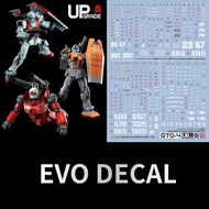 EVO GTO-4 Water Transfer Decals GM Shoulder Cannon Missile Pod Moroccan Front Guncannon Cucuruz Doan