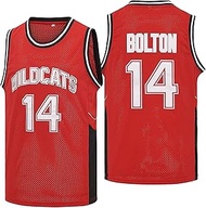 Mens Wildcats High School Basketball Jersey #14 Troy Bolton Jersey #8 Chad Danforth Shirt Jersey Red