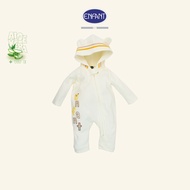 ENFANT ชุดหมีเด็กแขนยาว ขายาว มีฮู้ด ซิปหน้า Aloe Vera + Vitamin E รุ่น  สีครีม  EB8JQ9