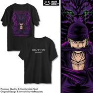 Roronoa Zoro One Piece T-Shirt Zoro Street Culture Haki Zoro Wano Zoro Vs Kaidou T-Shirt Distro T-Sh