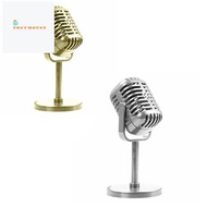 Classic Retro Dynamic Vocal Microphone Vintage Mic Universal Stand for Live Performance Karaoke Studio Recording