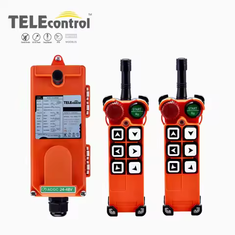 12V 24V 36V 48V 110V 220V 380V AC/DC 2T1R Industrial Wireless Remote Control UTING TELEcontrol TELEC