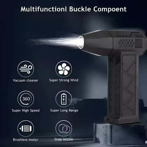 Electric Wireless Air Duster Mini Compressed Air Blower Gun Type-C Air Duster For Computer Keyboard 