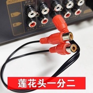 Lotus One-to-two-line AV Audio Video RCA One-to-two 1-point 2 Extension Set-top Box DVD Projection L
