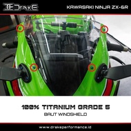 Drake Bolt Titanium Windshield Visor ZX6R ZX 6R Original