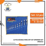 SUMO KING 12 PCS DOUBLE RING OFF SET SPANNER SET (6MM - 32MM)