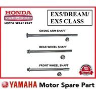 HONDA EX5 DREAM FRONT WHEEL SHAFT / REAR WHEEL SHAFT / SWING ARM SHAFT EX5 DREAM SAP TYRE SUB RIM SH