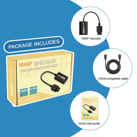 Game Console for N64 to HDMI-compatible Converter Adapter Plug and Play for SNES/NGC/SFC HDMI Adapte