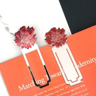 景泰藍牡丹書夾(紅)