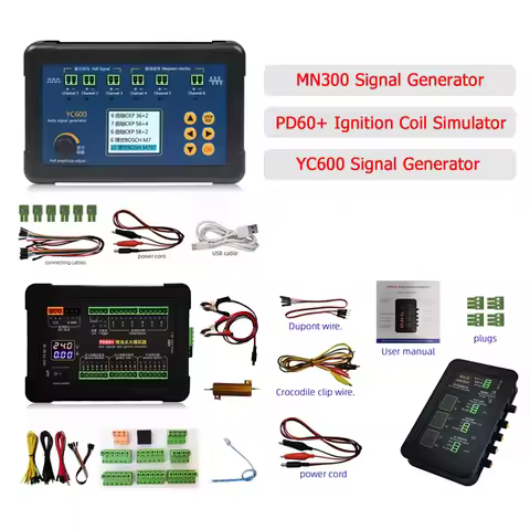 YC600 Six Channel Auto CKP CMP Signal Generator MN300 Analog Treasure Sensor Simulation PD60+ Fuel I