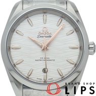 歐米茄海馬系列Aqua Terra同軸至臻天文台表220.10.38.20.02.002，不鏽鋼材質，女錶，銀色，成色極佳，附原廠錶盒和保固卡。 [全新]