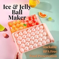 Acuan Jelly Ball Mould 50sen Bekas Plastik Jelly Ball Ice Cube Mold Mould Ice Cube Maker Tray Ice Ball Maker 冰球模具