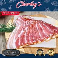 （NON-HALAL) STREAKY PORK BACON 烟熏花肉培根 250G+- | PREMIUM PRODUCT | CHARLEYS FOOD | SEAFOOD | BACON