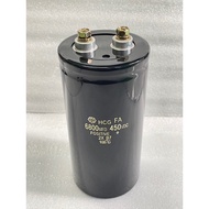 CAPACITOR 6800UF 450V Black Surge 500VDC 7.5x15.5cm Fault Value+- Screw C 6800UF450V 6800UF 450VDC