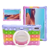 Soft Bubble Toys Silicone Kids Safe Case For BlackView Tab 70 7 8 Wifi Pro 4G 10.1 inch Rotation Kickstand Protective Tablet Cover