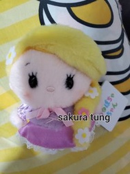 日本Disney 長髮公主Rapunzel 豆豆眼公仔